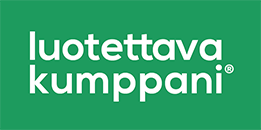 Luotettava kumppani -logo